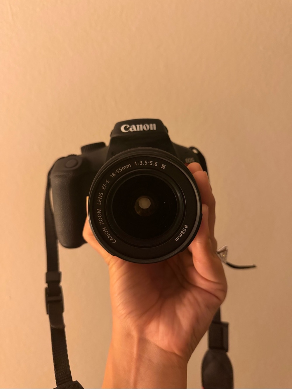 Canon Black DSLR Camera with 18-55mm Lens